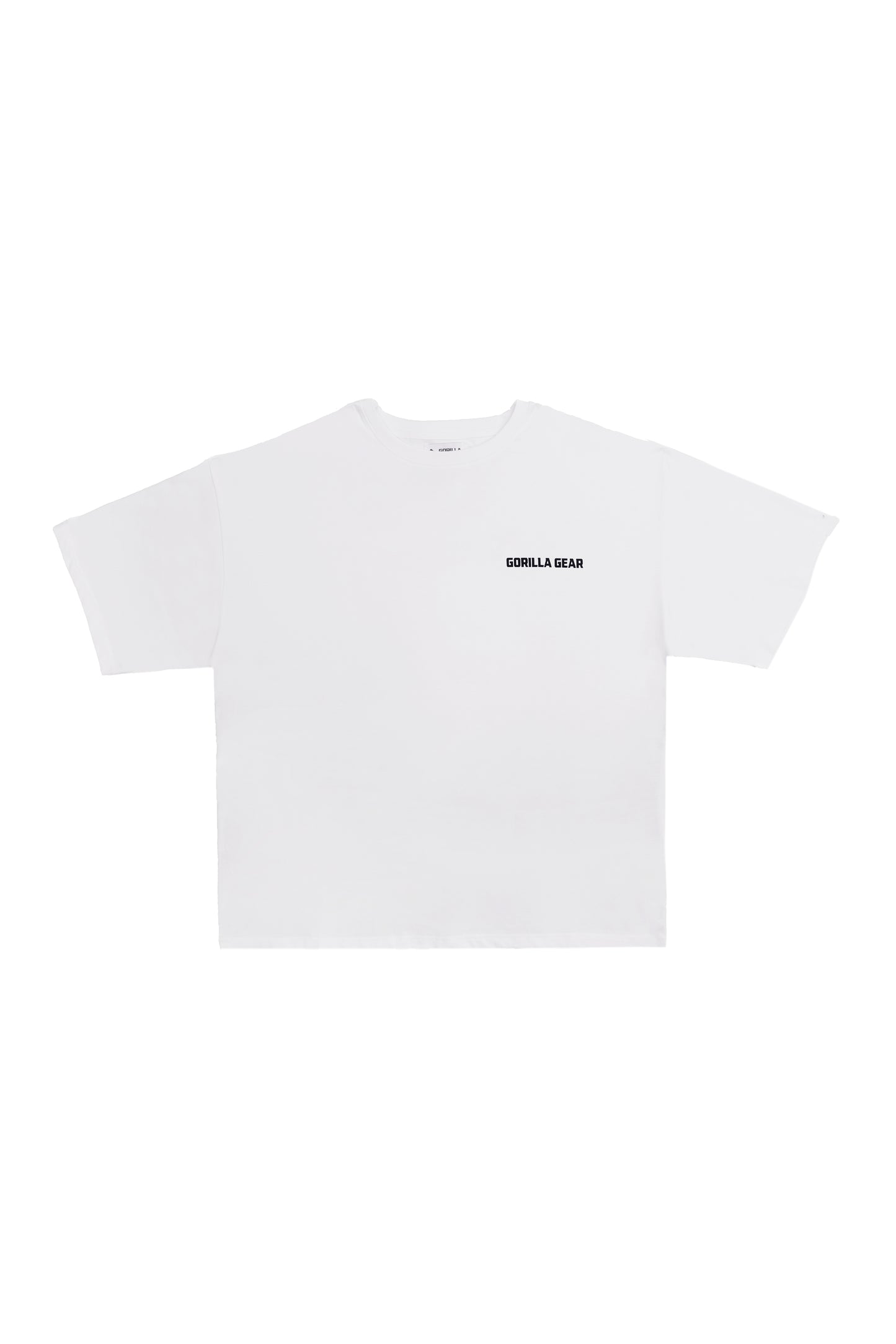 Classic White Gorilla Cotton Logo Tee - high quality and comfortable