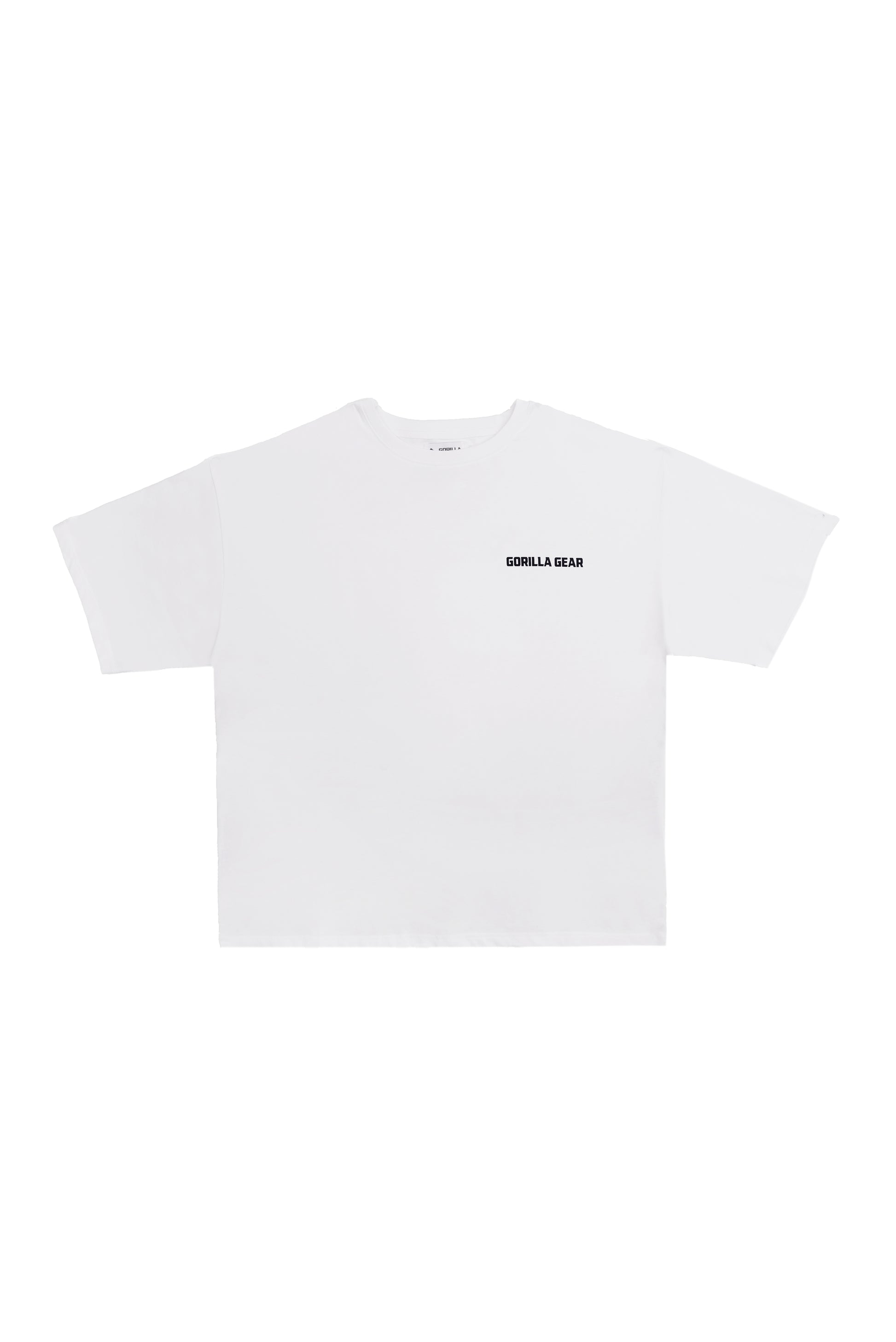 Classic White Gorilla Cotton Logo Tee - high quality and comfortable