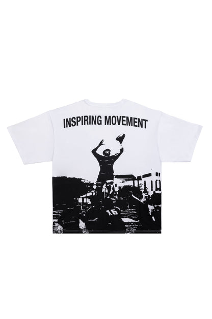 Classic White Movement Cotton Logo Tee - high quality and comfortable